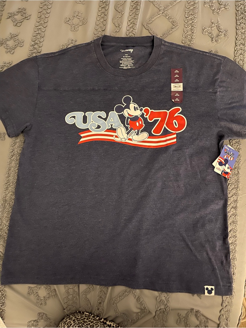 Disney Navy Mickey USA '76 Graphic Tee - Men's